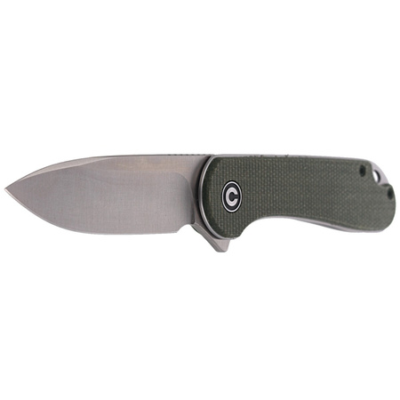 CIVIVI Elementum Flipper Knife Dark Green Micarta, Satin Finish (C907T)