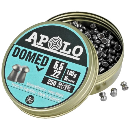Apolo - Domed 5.52 mm shot, 250 rounds. 1.03g/16.0gr (19916-2)