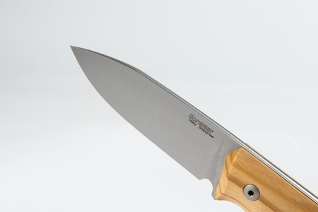 LionSteel Bushcraft Olive Wood / Satin Blade knife (B35 UL)