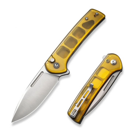 CIVIVI Conspirator Ultem Polished, Satin Nitro-V Knife (C21006-5)