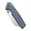 Civivi Amirite Neutral Blue G10 Folding Knife, Satin Nitro-V (C23028-1)