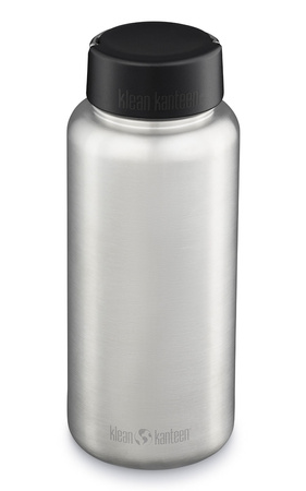 Klean Kanteen Wide Bottle (mit Wide Loop Cap) 1182 ml Brushed Stainless