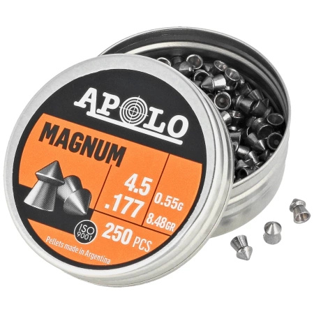 Apolo Magnum 4.5 mm shotgun shell, 250 rounds. 0.55g/8.48gr (12002)