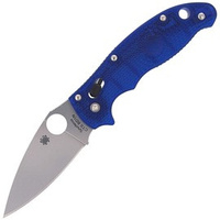 Spyderco Manix 2 FRCP Blue CTS-BD1N Plain Folding Knife (C101PBL2)