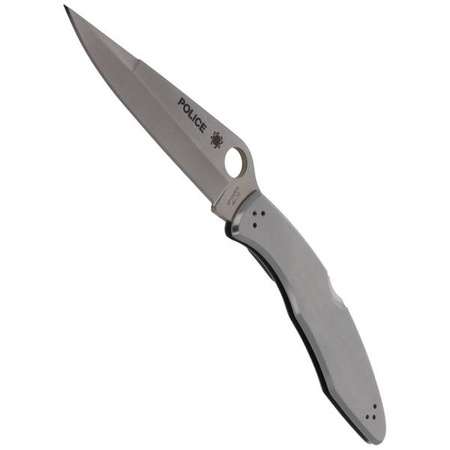 Spyderco Police Model Stainless Steel Plain Folding Knife - C07P