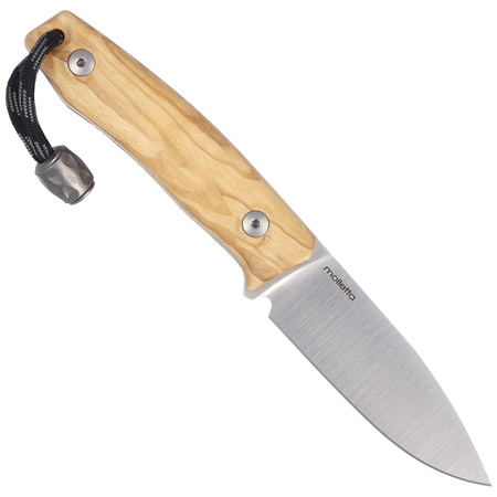 LionSteel Bushcraft Olive Wood knife, Satin Blade (M1 UL)