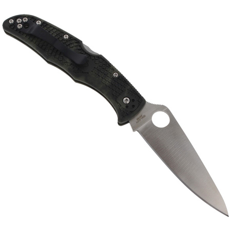 Spyderco Endura 4 FRN Zome Green Plain Folding Knife (C10ZFPGR)