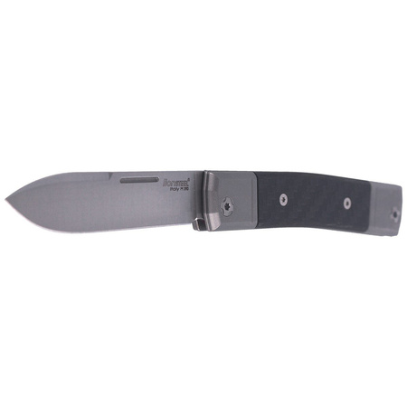 LionSteel bestMAN Carbon Fiber Folding Knife, Drop Blade (BM2 CF)