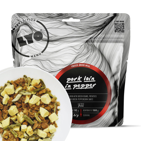 Lyo Food Expedition - Freeze-dried food ration - Pork loin in green pepper sauce with potatoes 500g