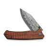 Civivi Tacticorix Guibourtia Wood Folding Knife, Damascus (C23055-DS1)