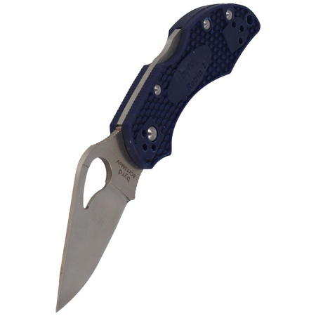 Spyderco Byrd Robin 2 FRN Blue Plain Folding Knife (BY10PBL2)