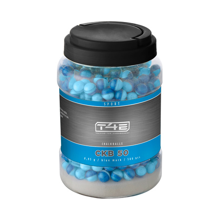 T4E Sport CKB cal. powder bullets. .50,500 pcs. blue