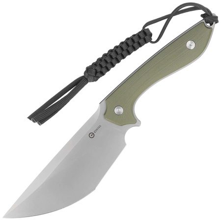 Civivi Concept Knife 22 OD Green G10, Silver Bead Blasted D2 by Tuffknives (Geoff Blauvelt) (C21047-2)