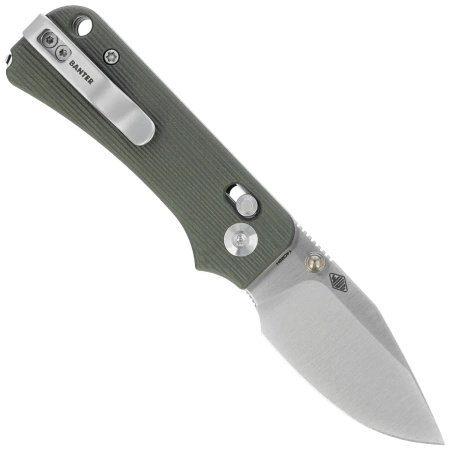 Civivi Baby Banter 2 TG Green G10 Folding Knife, Satin 14C28N by Ben Petersen (C24074-1)