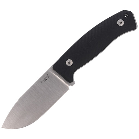 LionSteel Bushcraft G10 Black / Satin Blade knife (M2M GBK)