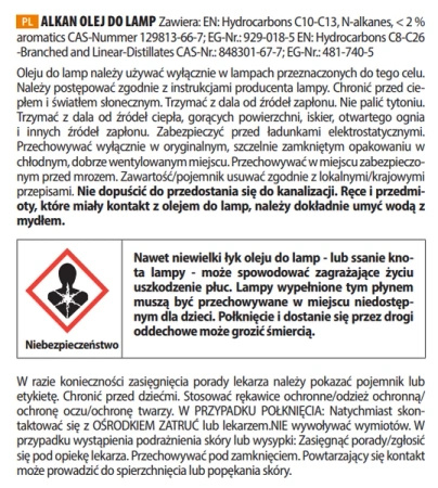 Oil lamp fuel - Petromax Alkan Paraffin - 1 L