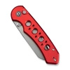 Civivi Pragma Prime Red Aluminum, Stonewashed 14C28N Folding Knife (C24067-2)