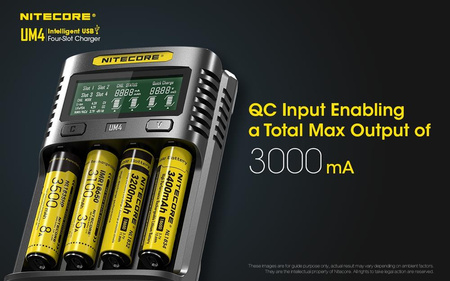 Battery charger - Nitecore UM4