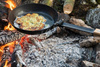 Muurikka Black Carbon Steel Folding Frying Pan Campfire Pan