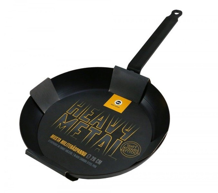 Muurikka Heavy Metal Black Carbon Steel Frying Pan 24cm