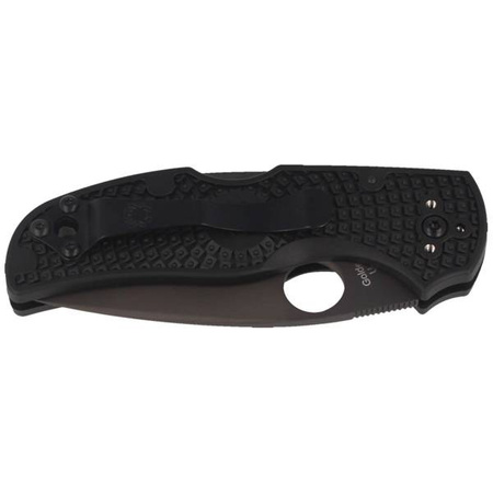 Spyderco Native 5 Black Blade FRN Black Plain Folding Knife (C41PBBK5)