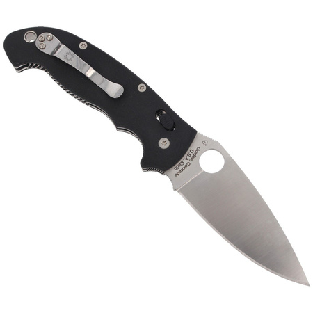 Spyderco Manix 2 XL G-10 Black Plain Folding Knife (C95GP2)