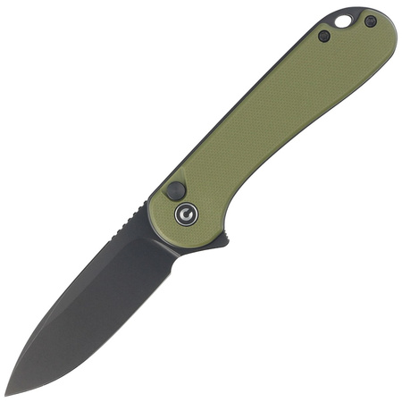 Civivi Button Lock Elementum II OD Green G10, Black Stonewashed Nitro-V knife (C18062P-3)