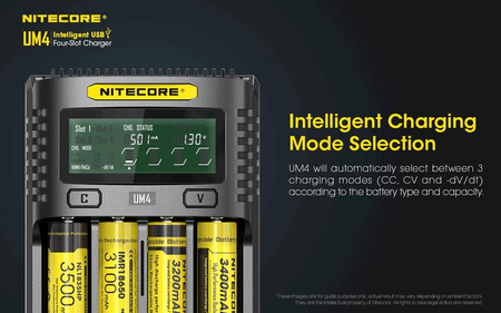 Battery charger - Nitecore UM4