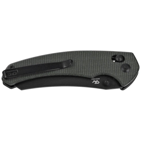 Civivi Sixgill Green Canvas Micarta Folding Knife, Black Nitro-V by Gavko Knives (C24050-3)