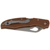 Spyderco Byrd Cara Cara 2 FRN Brown Plain Folding Knife - BY03PBN2