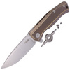 LionSteel Myto Bronze Titanium / Satin Blade Folding Knife (MT01 BR)