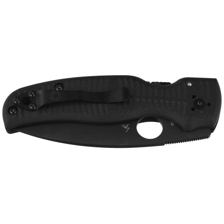 Spyderco Shaman SALT Black G10, Black DLC MagnaCut folding knife by Sal Glesser (C229GMCBKP)
