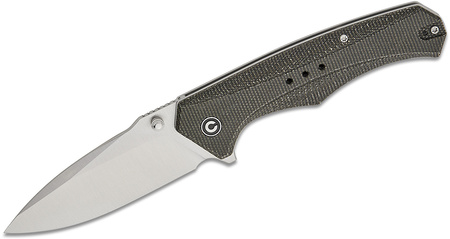 Civivi Photonix Knife Dark Green Canvas Micarta, Satin 14C28N (C23081B-3)