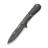 Civivi Mini Elementum Dark Green Micarta Knife, Damascus (C23010-DS1)