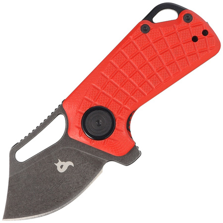 BlackFox Puck Red G10 Folding Knife, Black Stone Washed D2 by Grigorii Matveev (BF-761 R)