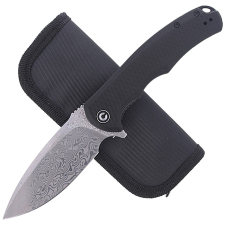 CIVIVI Praxis Black G10 knife, Damascus (C803DS)