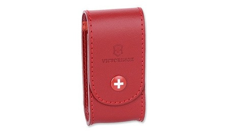 Victorinox leather pocket knife case - Red - 4.0521.1