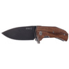 LionSteel KUR Santos Wood Folding Knife, PVD Stonewash Sleipner by Molletta (KUR BST)