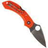 Spyderco DragonFly 2 Lightweight Orange Plain Folding Knife - C28POR2