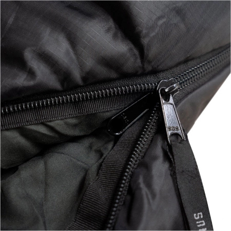 Alpinus sleeping bag - Classic 1050 - black and orange for right-handed people