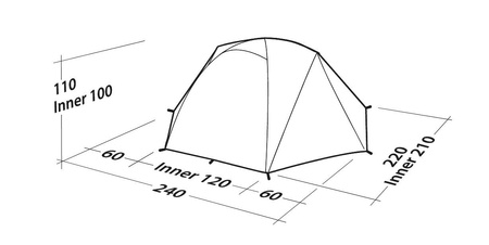 Robens - Boulder 2 Hiking Tent Blue - Route Series