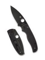 Spyderco Shaman SALT Black G10, Black DLC MagnaCut folding knife by Sal Glesser (C229GMCBKP)