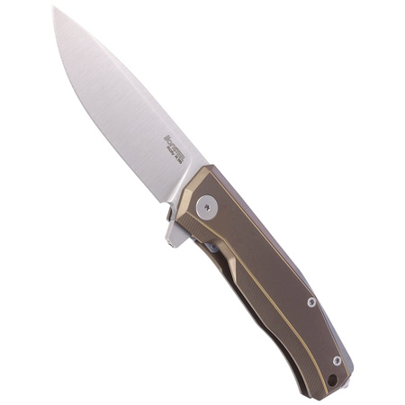 LionSteel Myto Bronze Titanium / Satin Blade Folding Knife (MT01 BR)