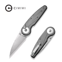 Civivi Starflare Gray Aluminum, Satin Nitro-V Folding Knife (C23052-2)