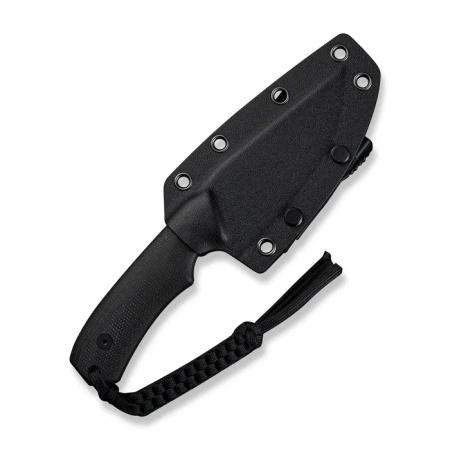 CIVIVI Gander Black Canvas Micarta, Black Stonewashed 14C28N by Matt Gentry (C24058B-2) knife