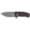 LionSteel Myto Earth Brown Aluminum, Stone Washed M390 Folding Knife by Molletta (MT01A ES)