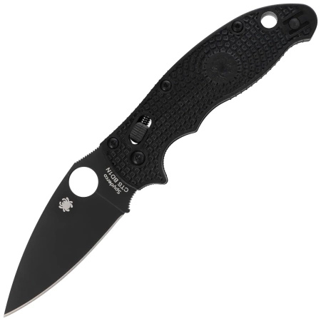 Spyderco Manix 2 Lightweight Black Blade Plain Folding Knife - C101PBBK2