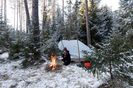 Camping sheet - Tarp 3x3 - DD Hammocks - Winter MC