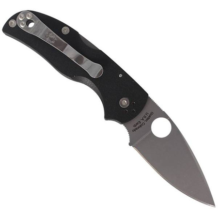 Spyderco Native 5 G-10 Black Plain Folding Knife (C41GP5)
