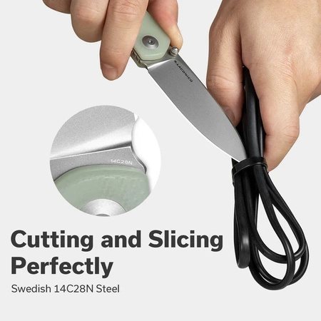 Civivi Sokoke Natural G10 Folding Knife, Silver Bead Blasted 14C28N by Ray Laconico (C22007-5)